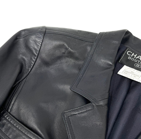 Chanel Black Leather Jacket