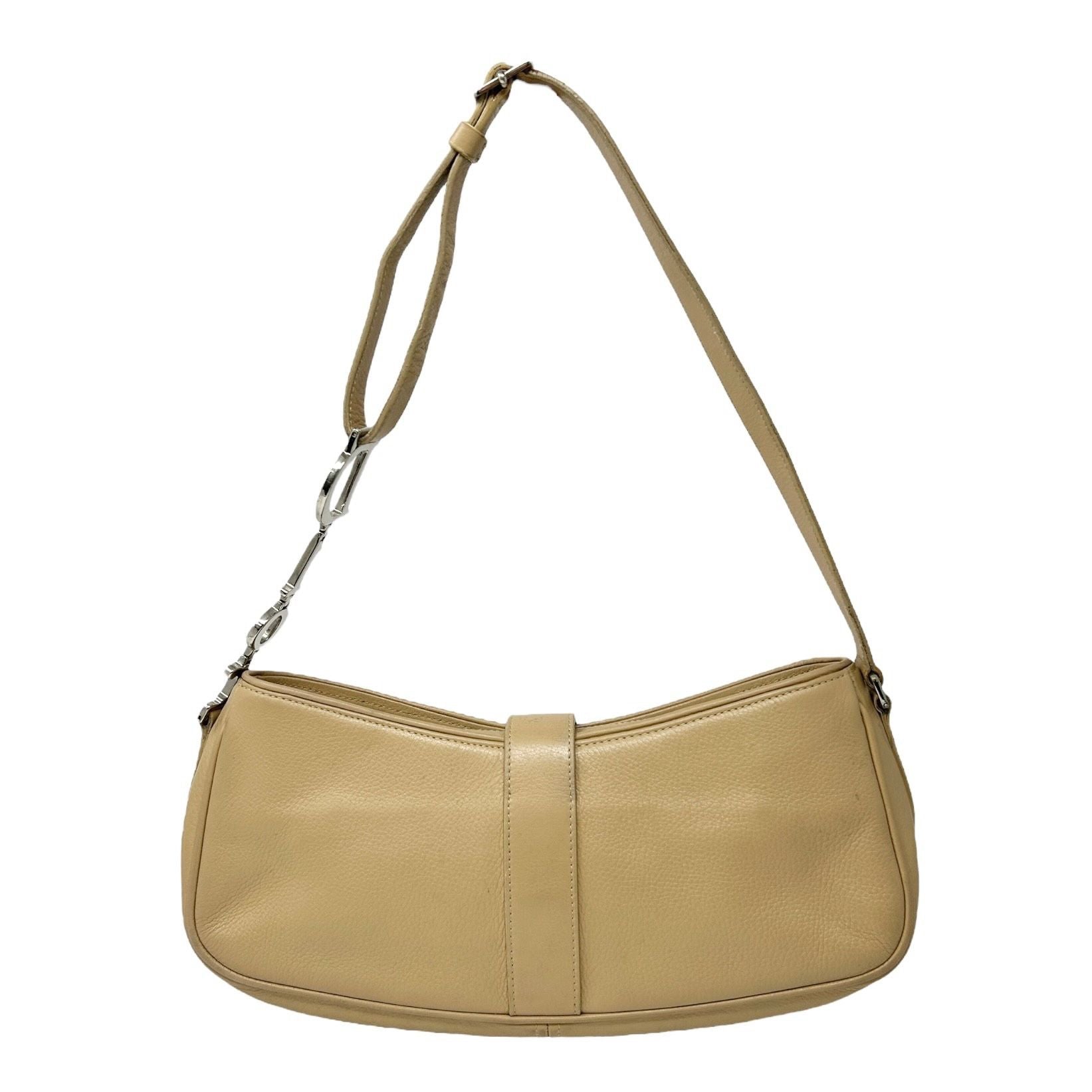 Dior Tan Logo Hardware Shoulder Bag