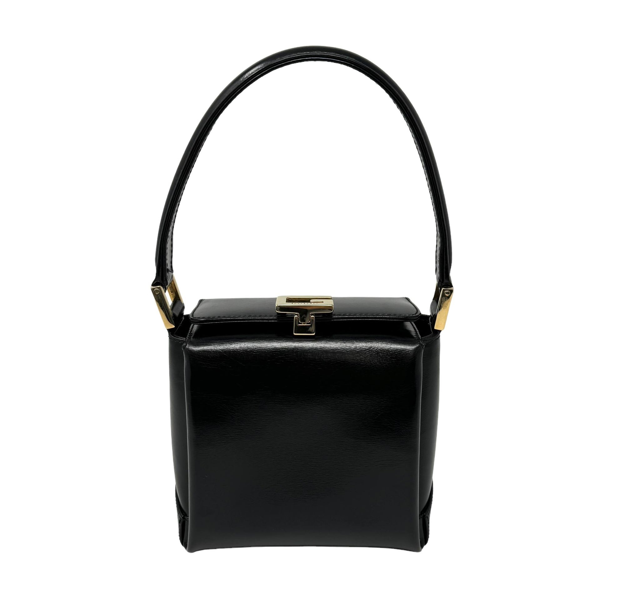 Gucci Black Structured Mini Top Handle Bag