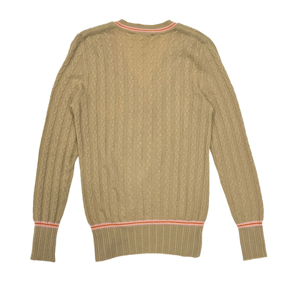 Dior Tan Logo Cashmere Sweater