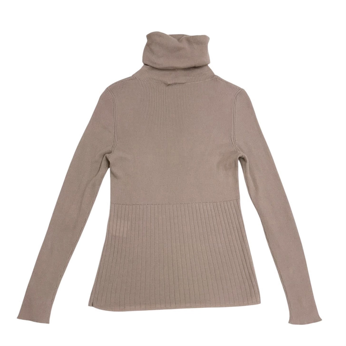 Chanel Tan Logo Long Sleeve Top
