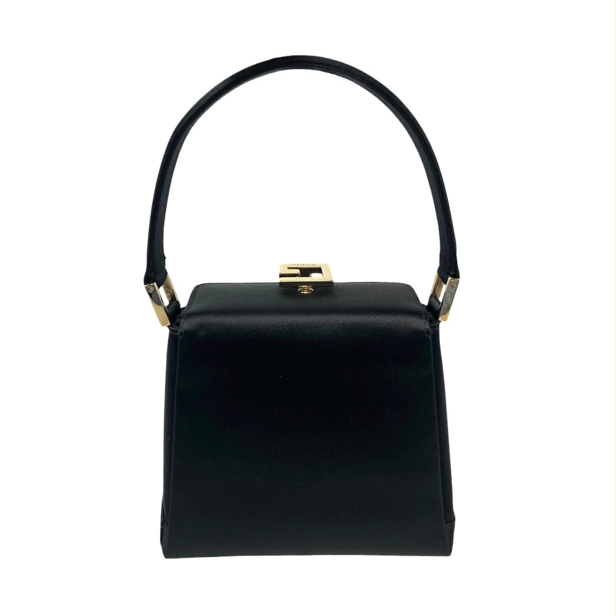 Gucci Black Mini Satin Top Handle Bag