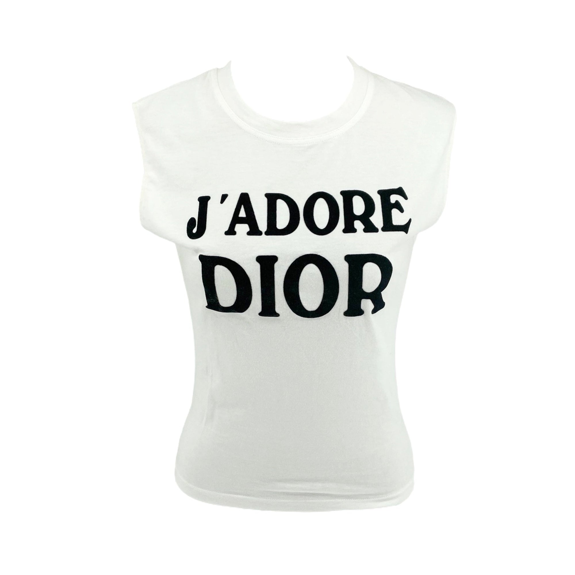 Dior J’adore White Tank Top - Apparel