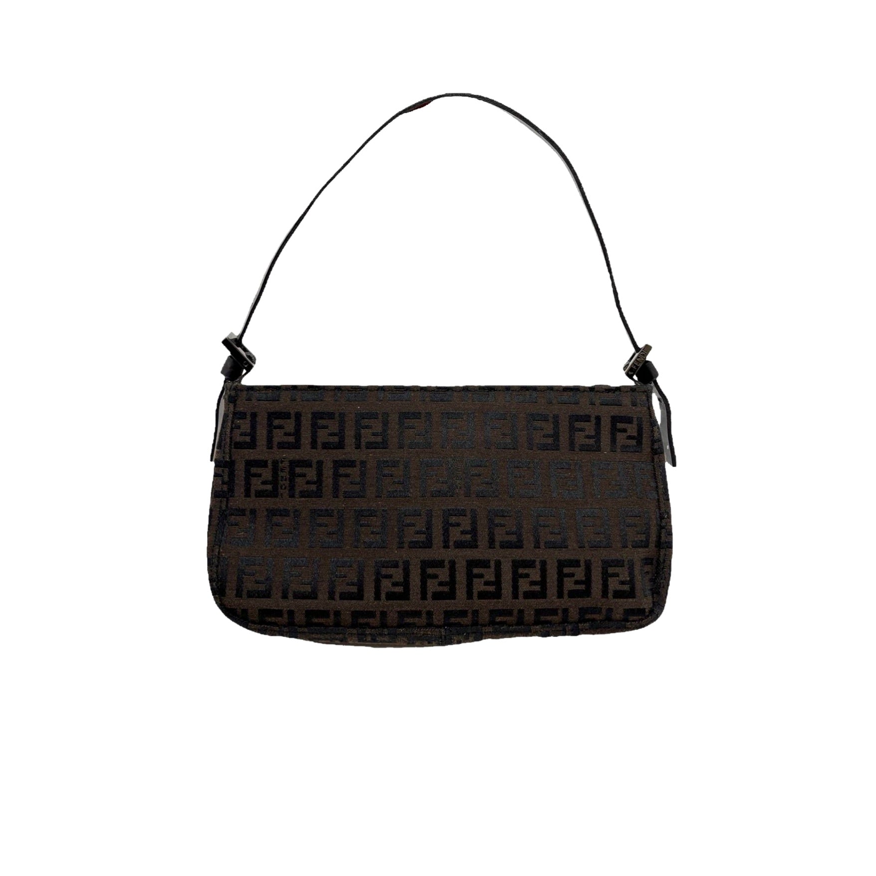 Fendi Brown Logo Mini Shoulder Bag - Handbags