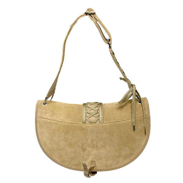 Dior Tan Suede Corset Shoulder Bag