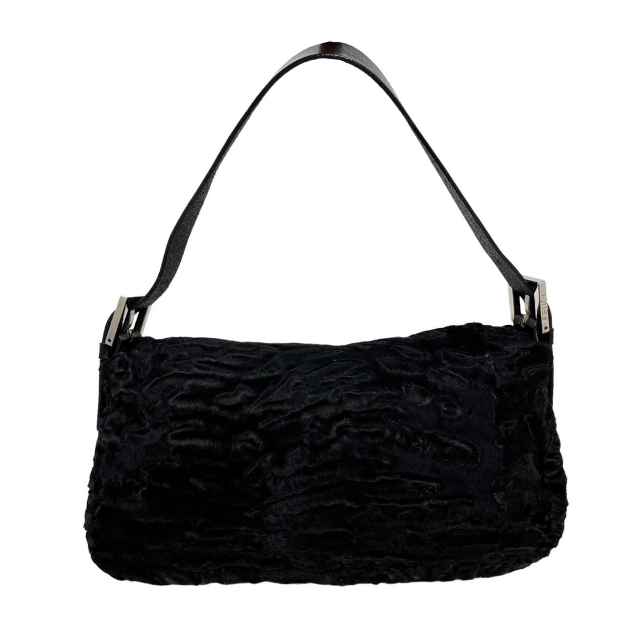 Fendi Black Persian Lamb Baguette