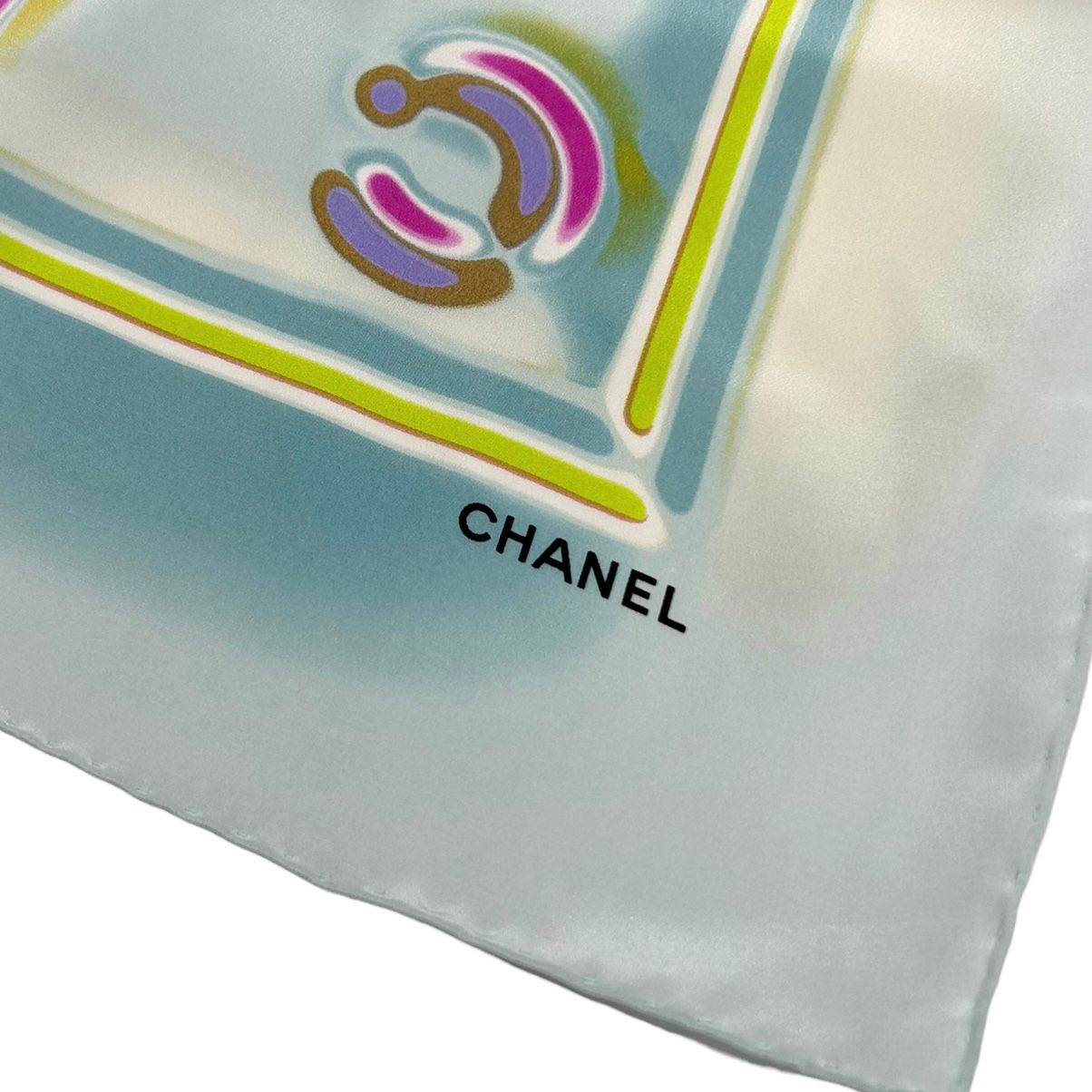 Chanel Multicolor Logo Scarf