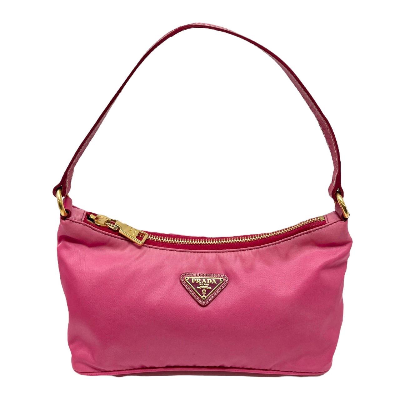 Prada Pink Nylon Mini Shoulder Bag