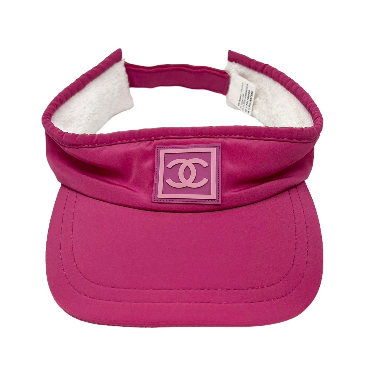 Chanel Hot Pink Logo Visor