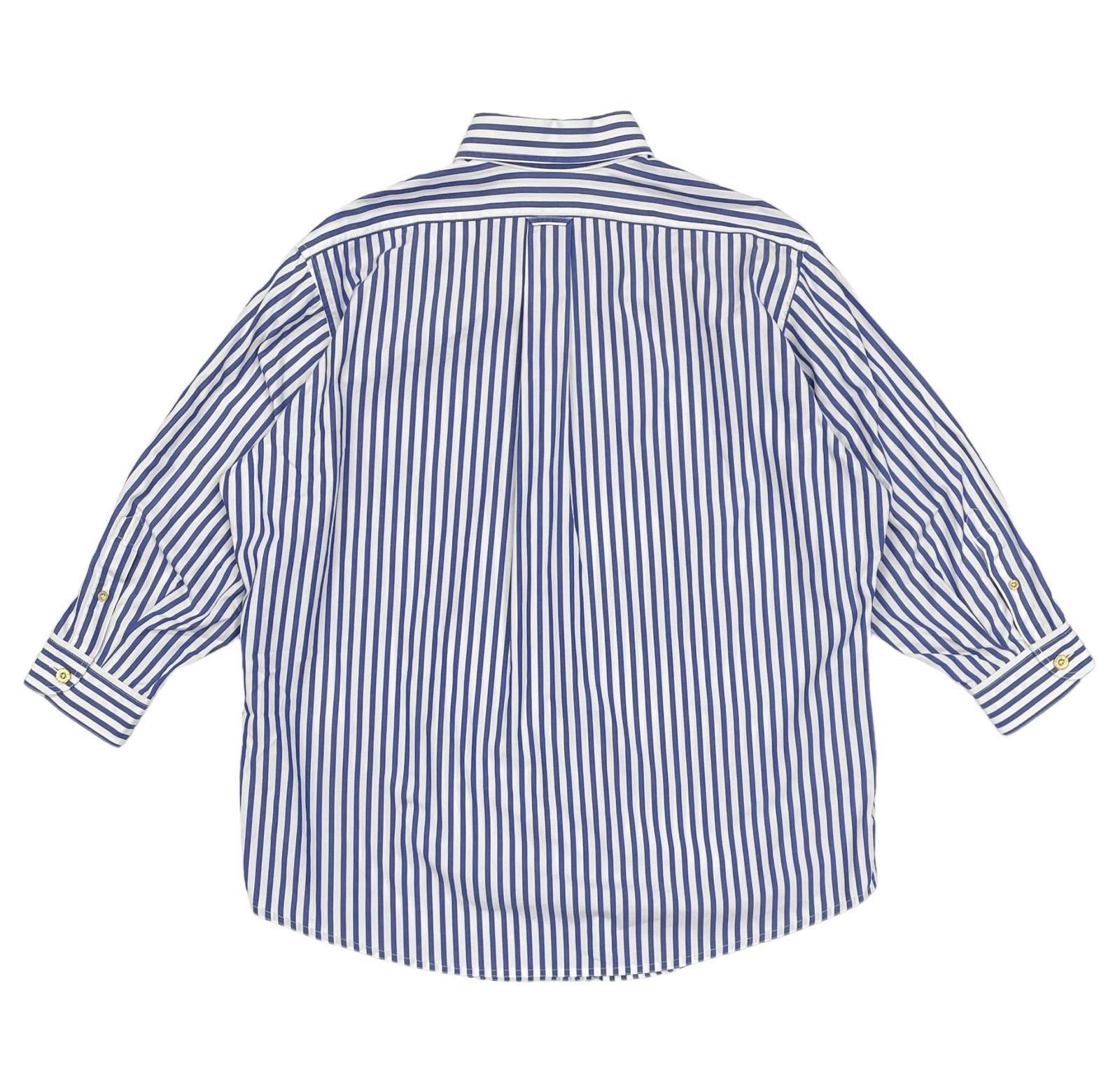 Chanel Light Blue Stripe Button Down