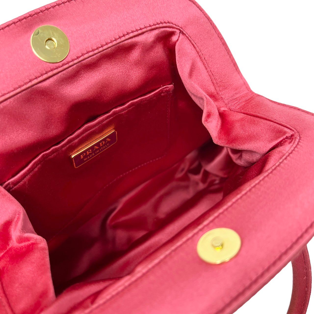 Vintage Prada Hot Pink Satin Mini Shoulder Bag – Treasures of NYC