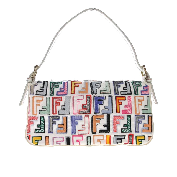 Fendi Multicolor Embroidered Baguette