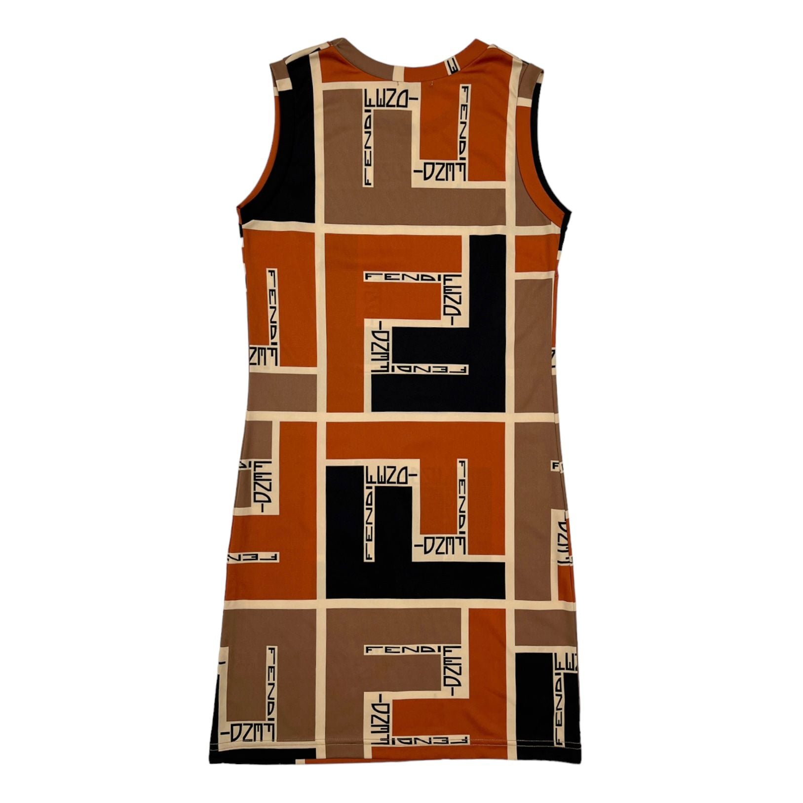 Fendi Orange Logo Dress