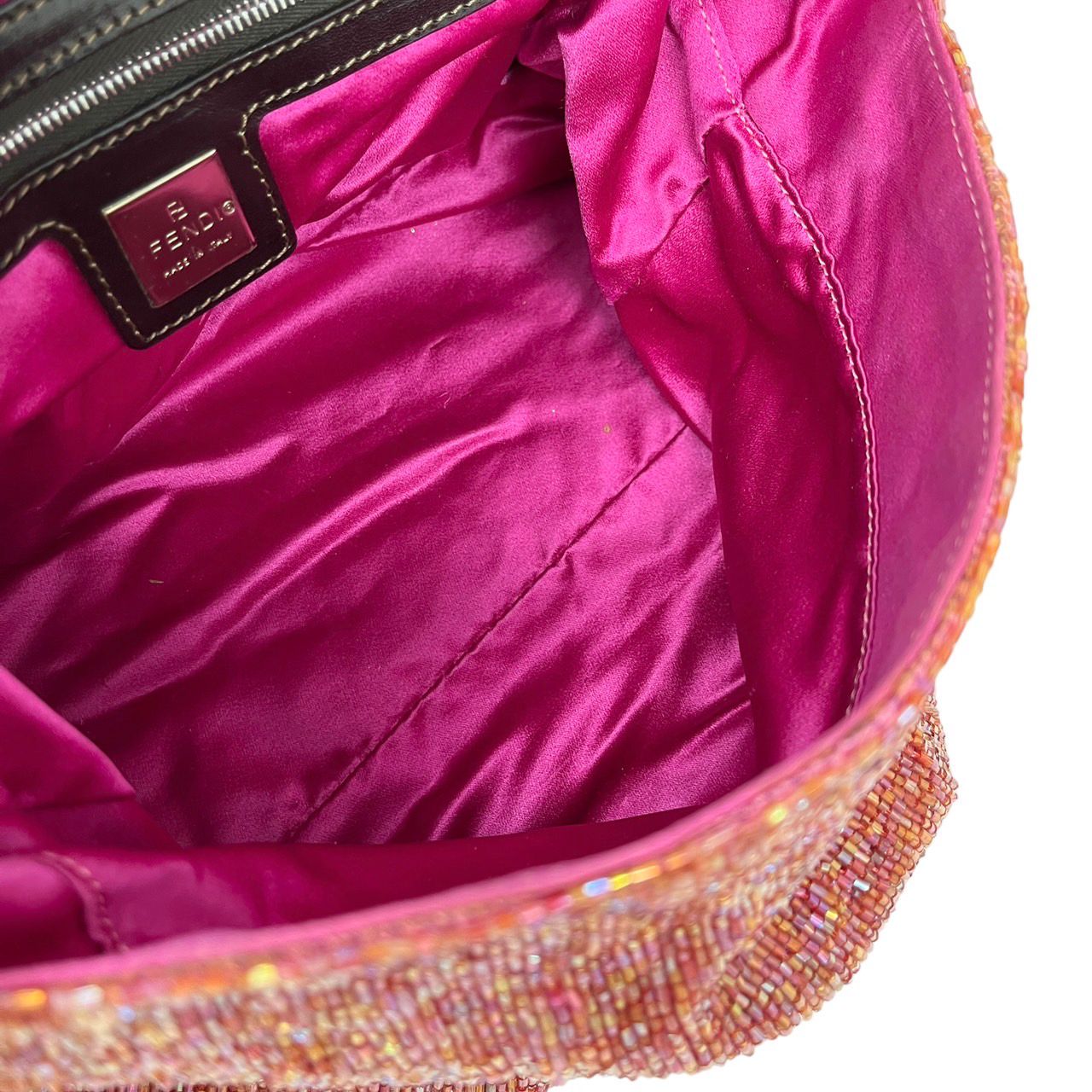 Treasures of NYC - Fendi Red Beaded Baguette Bag