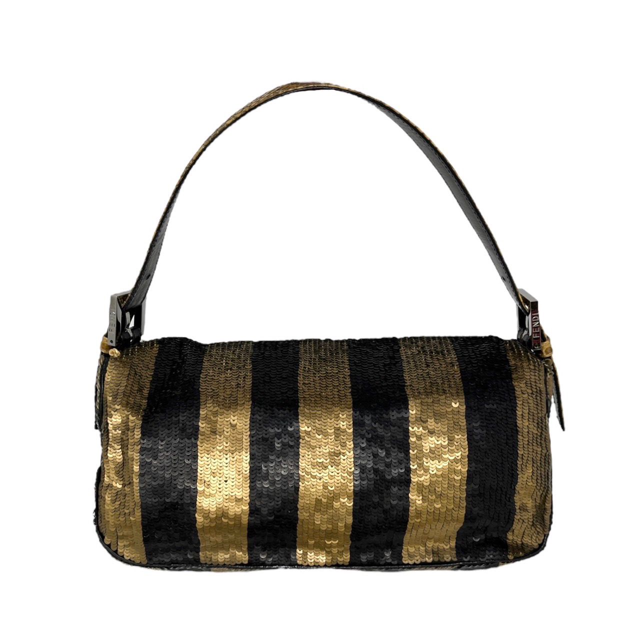 Fendi Stripe Sequin Baguette Bag