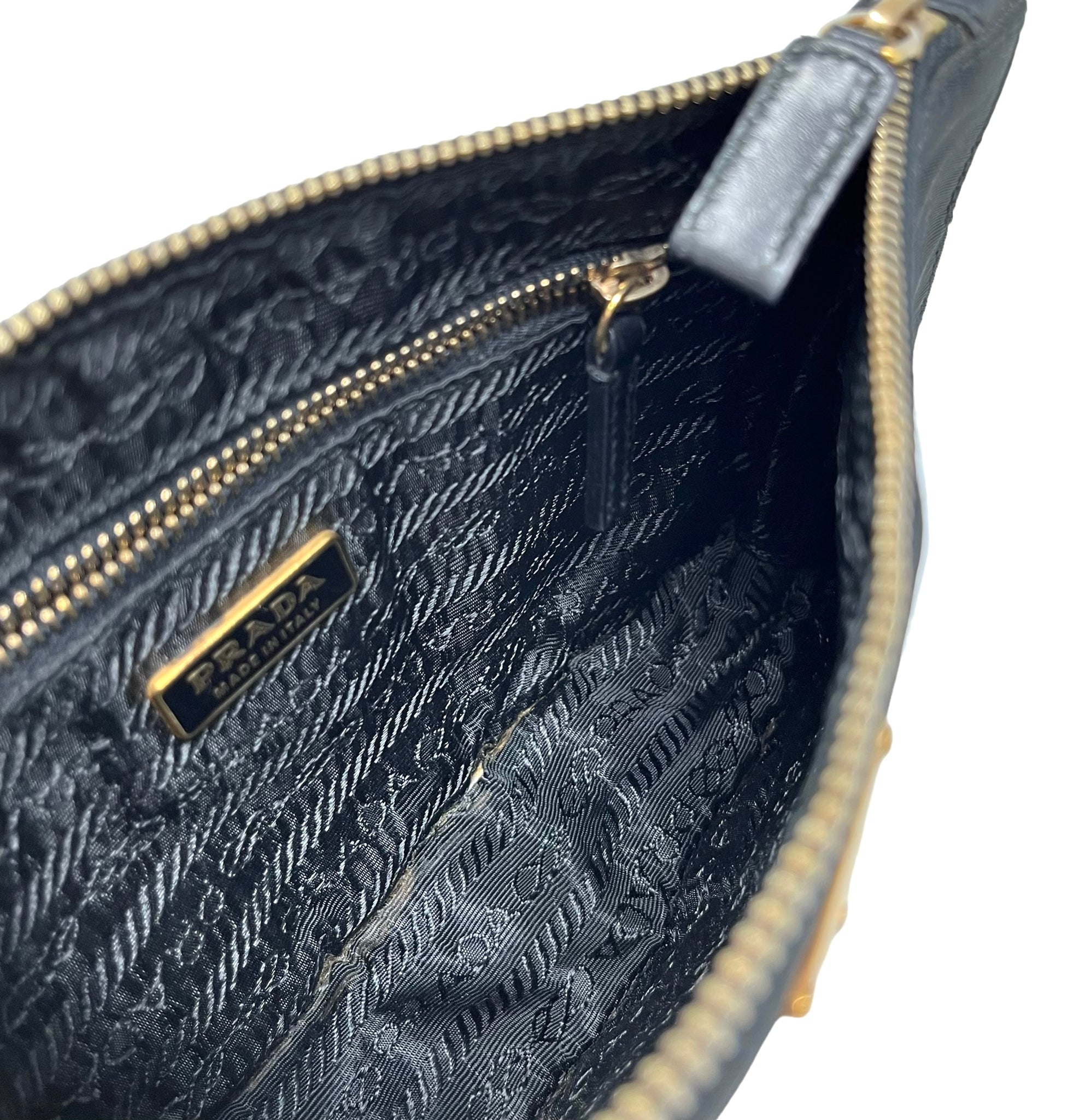 Prada Black Nylon Mini Shoulder Bag