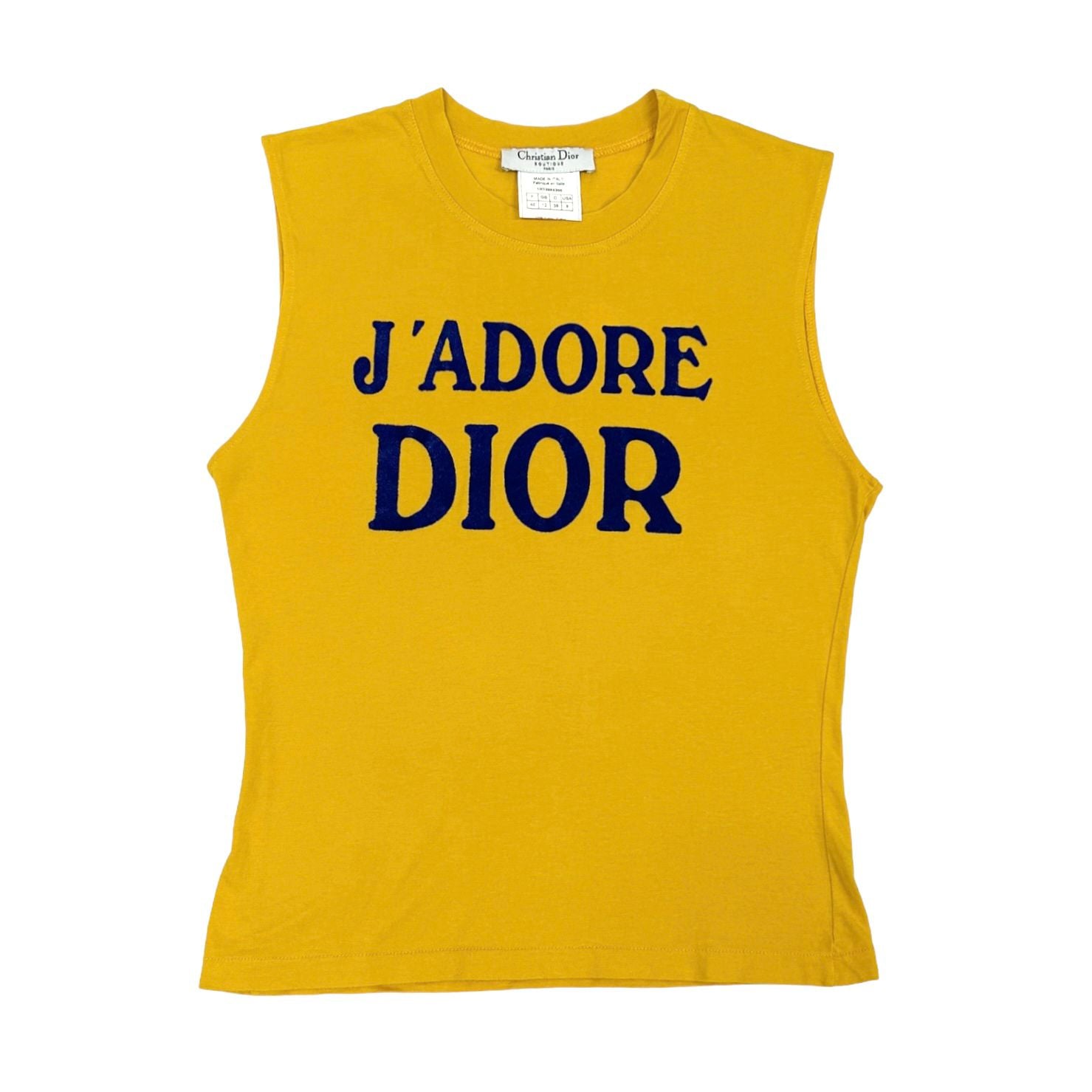 Dior J'Adore Yellow Logo Tank