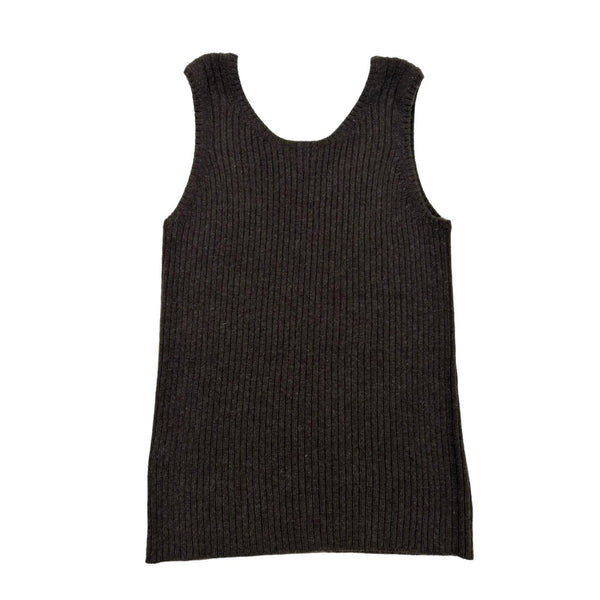 Chanel Brown Cashmere Logo Tank