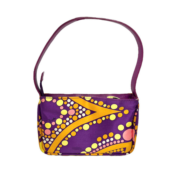 Pucci Purple Satin Shoulder Bag