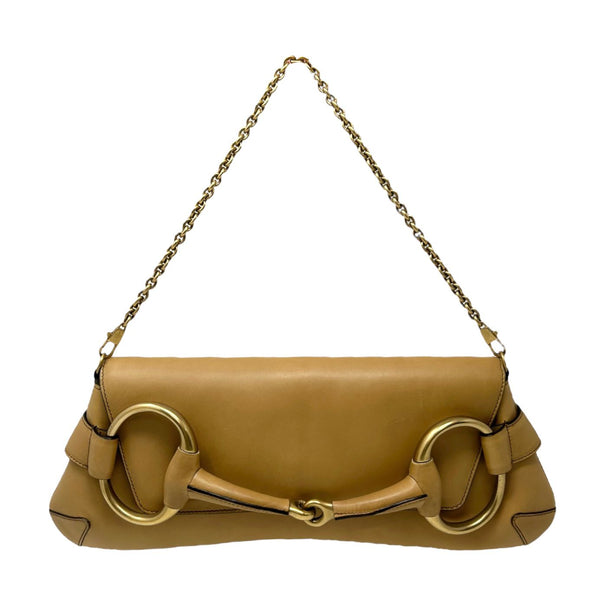 Gucci Gold Horse Bit Chain Shoulder Bag