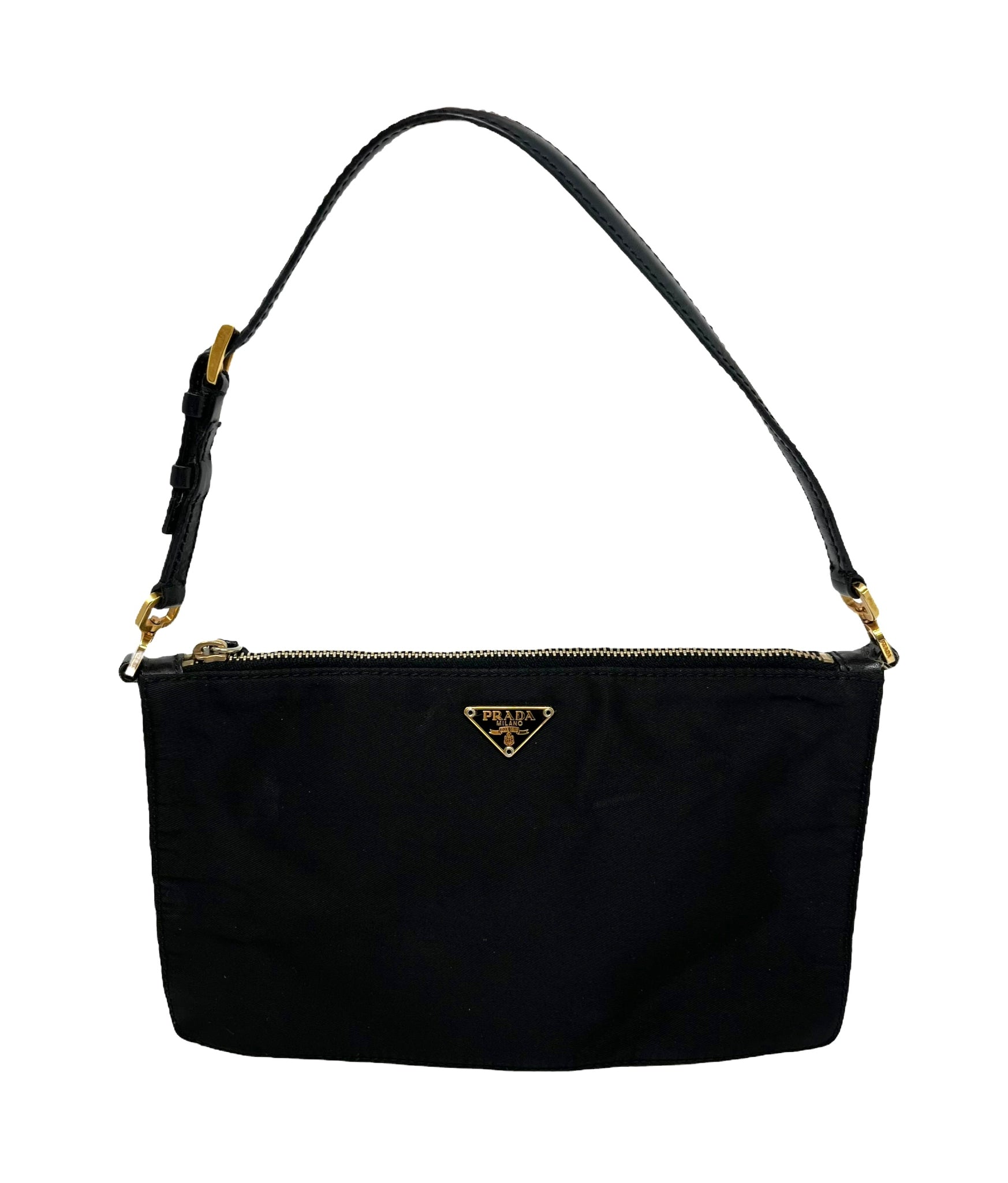 Prada Black Nylon Mini Shoulder Bag