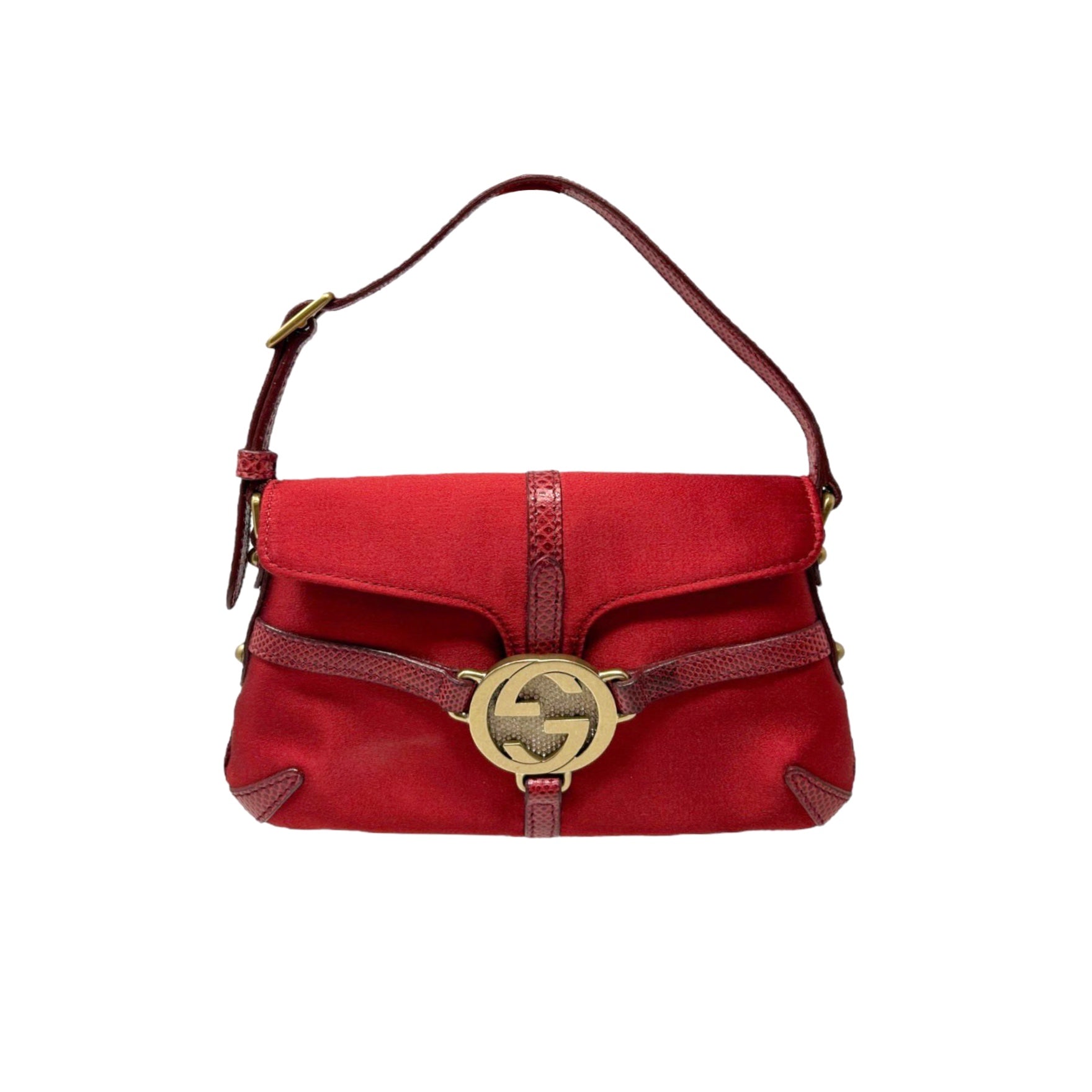 Gucci Red Rhinestone Mini Bag