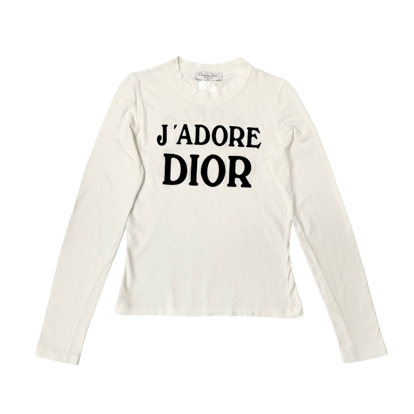 Dior J'Adore White Long Sleeve Top
