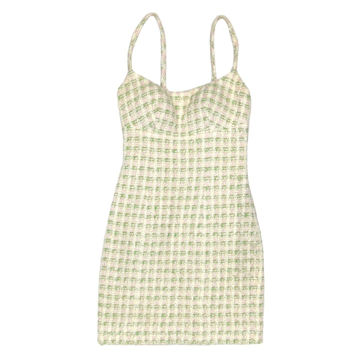 Chanel Green Tweed Dress