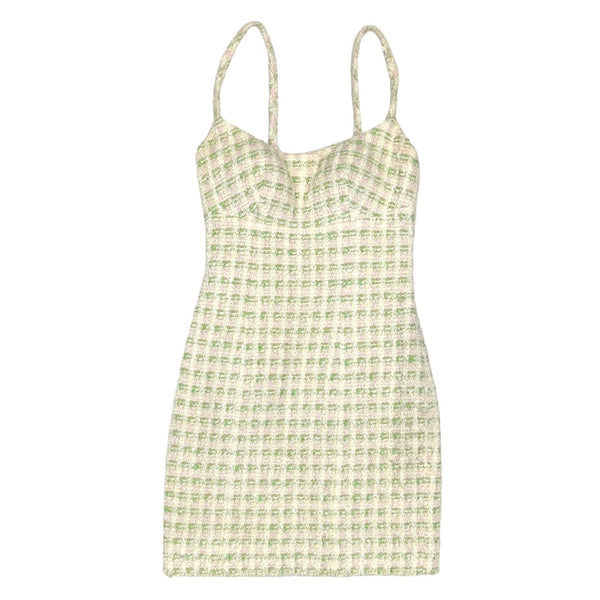 Chanel Green Tweed Dress