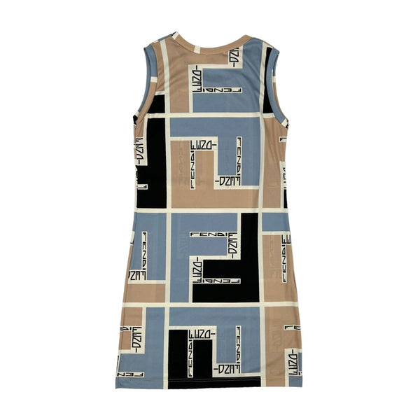 Fendi Beige Logo Dress