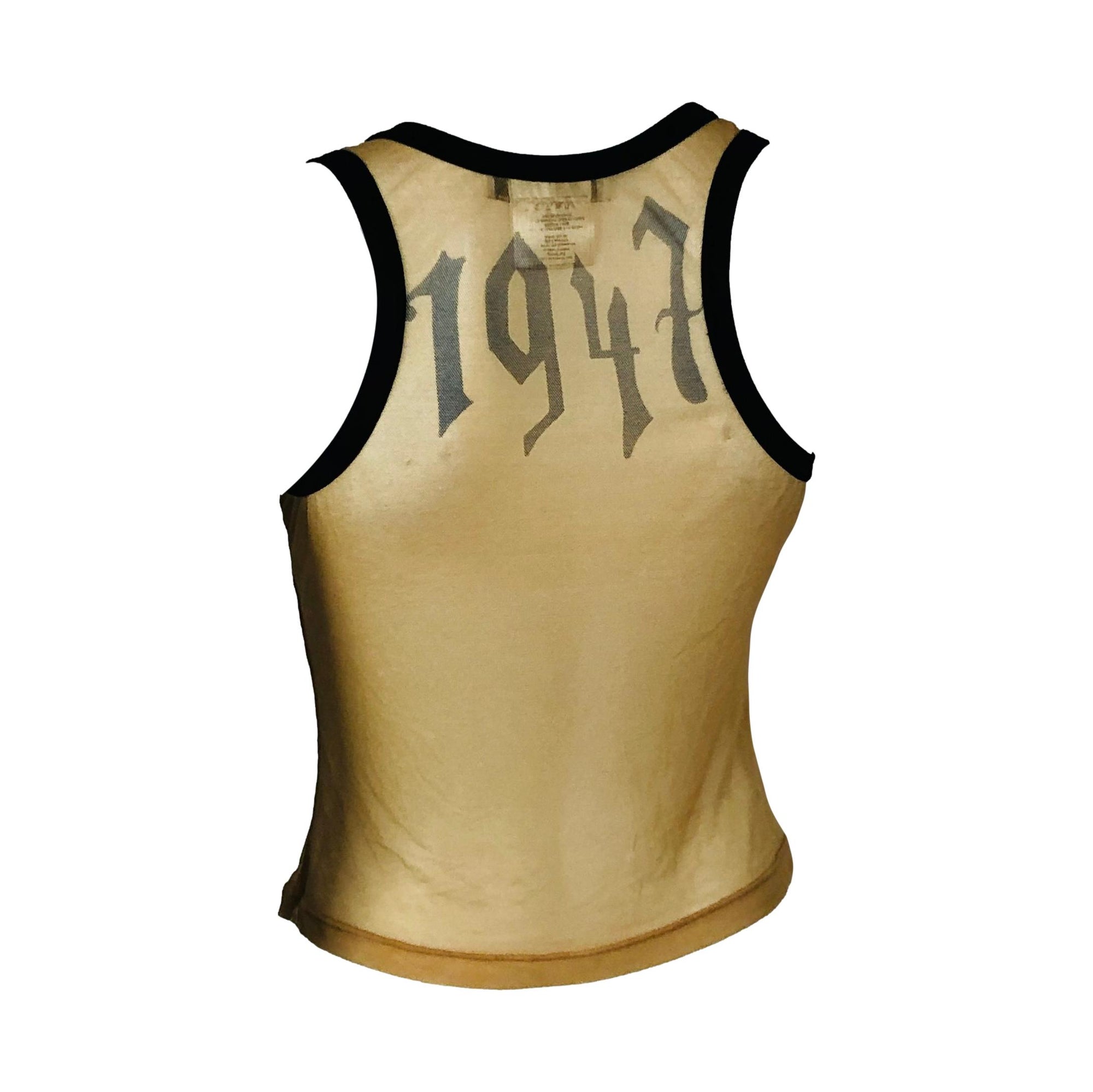 Dior Gothic Sheer Logo Tank