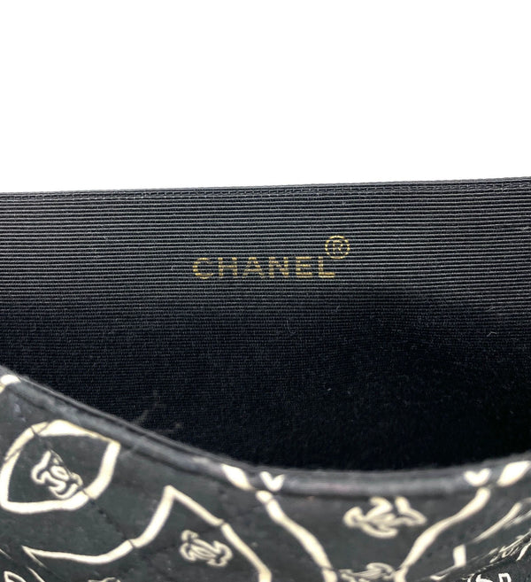 Chanel Black Jumbo Bandana Flap Bag