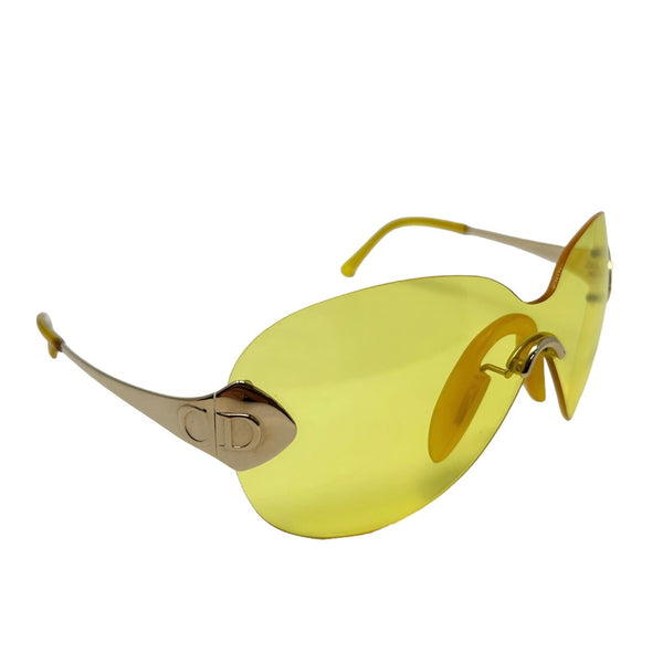 Dior Yellow 'Pilot' Sunglasses