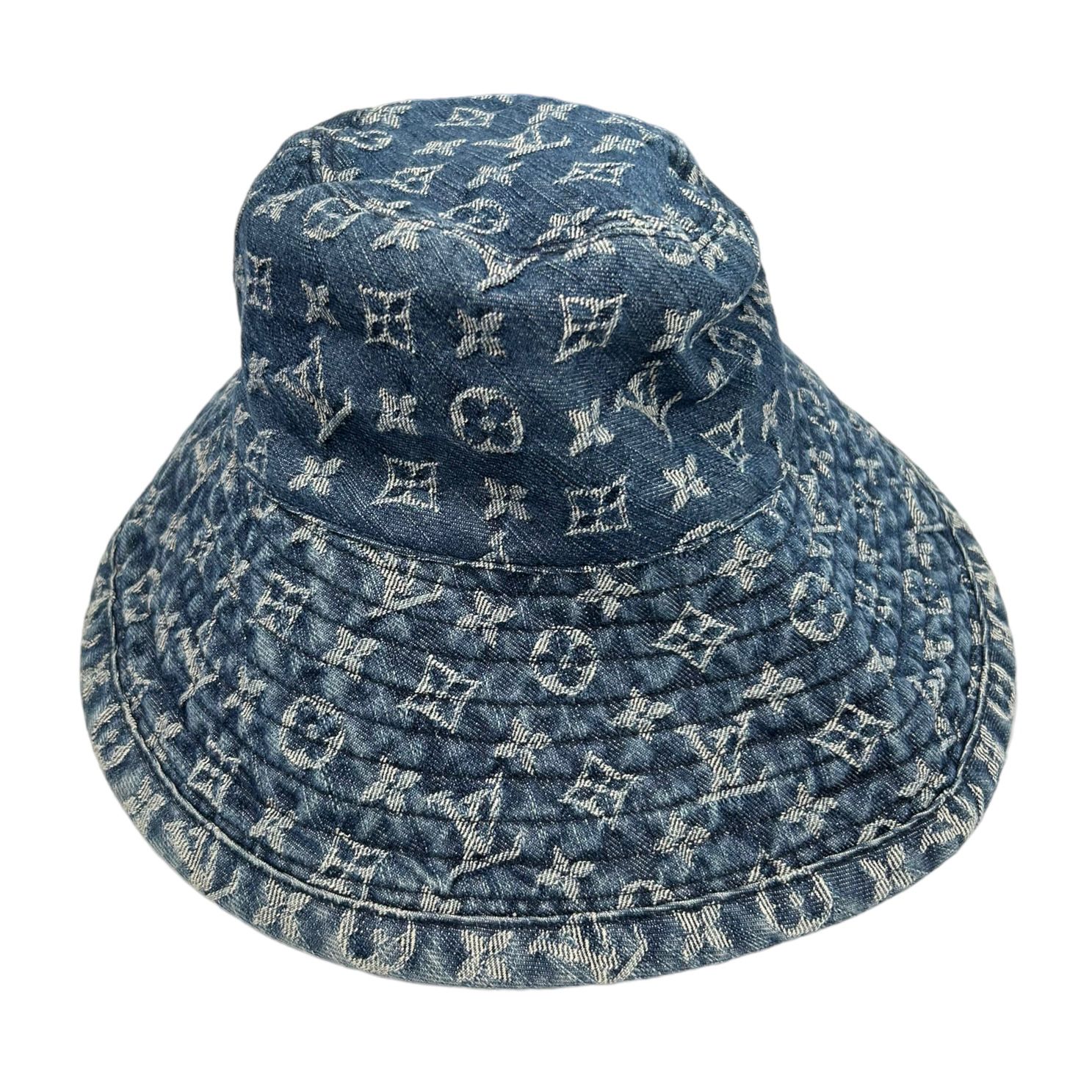 Louis Vuitton Blue Denim Monogram Bucket Hat