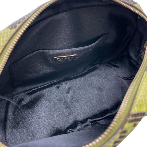 Prada Green Mini Snakeskin Bag - Handbags