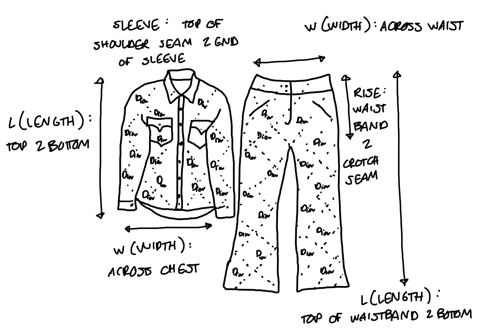 Dior Denim Lace Up Jacket Set