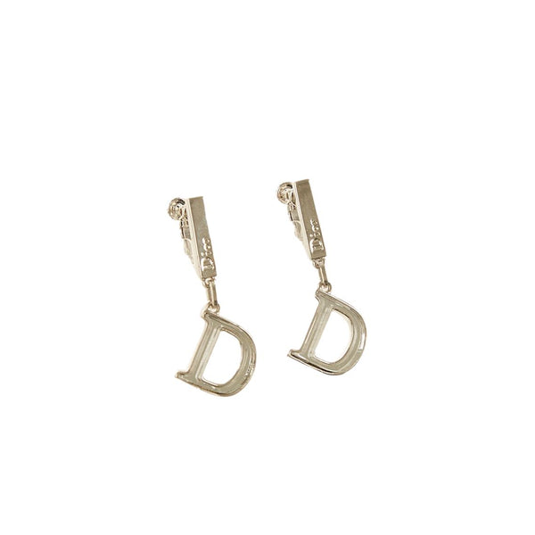 Dior Silver Logo 'D' Earrings – Treasures of NYC