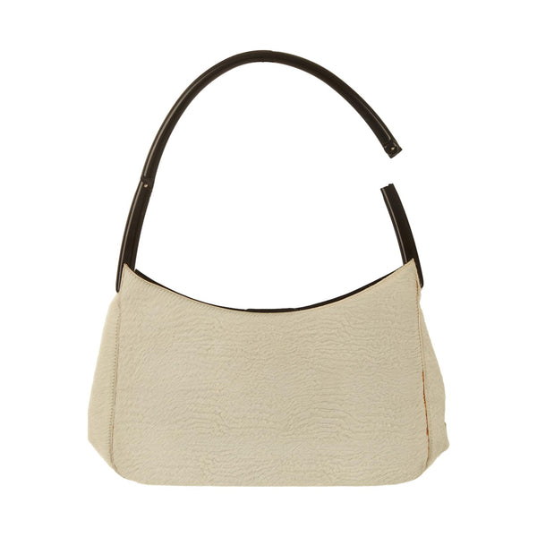 Prada White Calfhair Ring Top Handle Bag