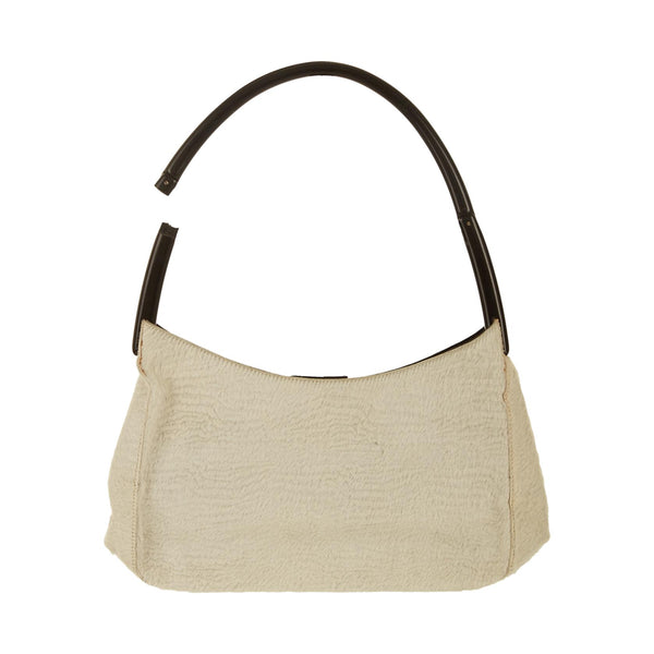 Prada White Calfhair Ring Top Handle Bag