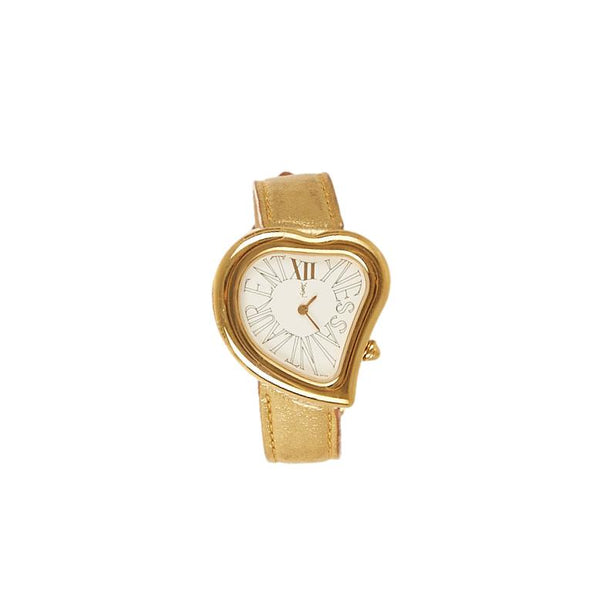 YSL Gold Heart Watch