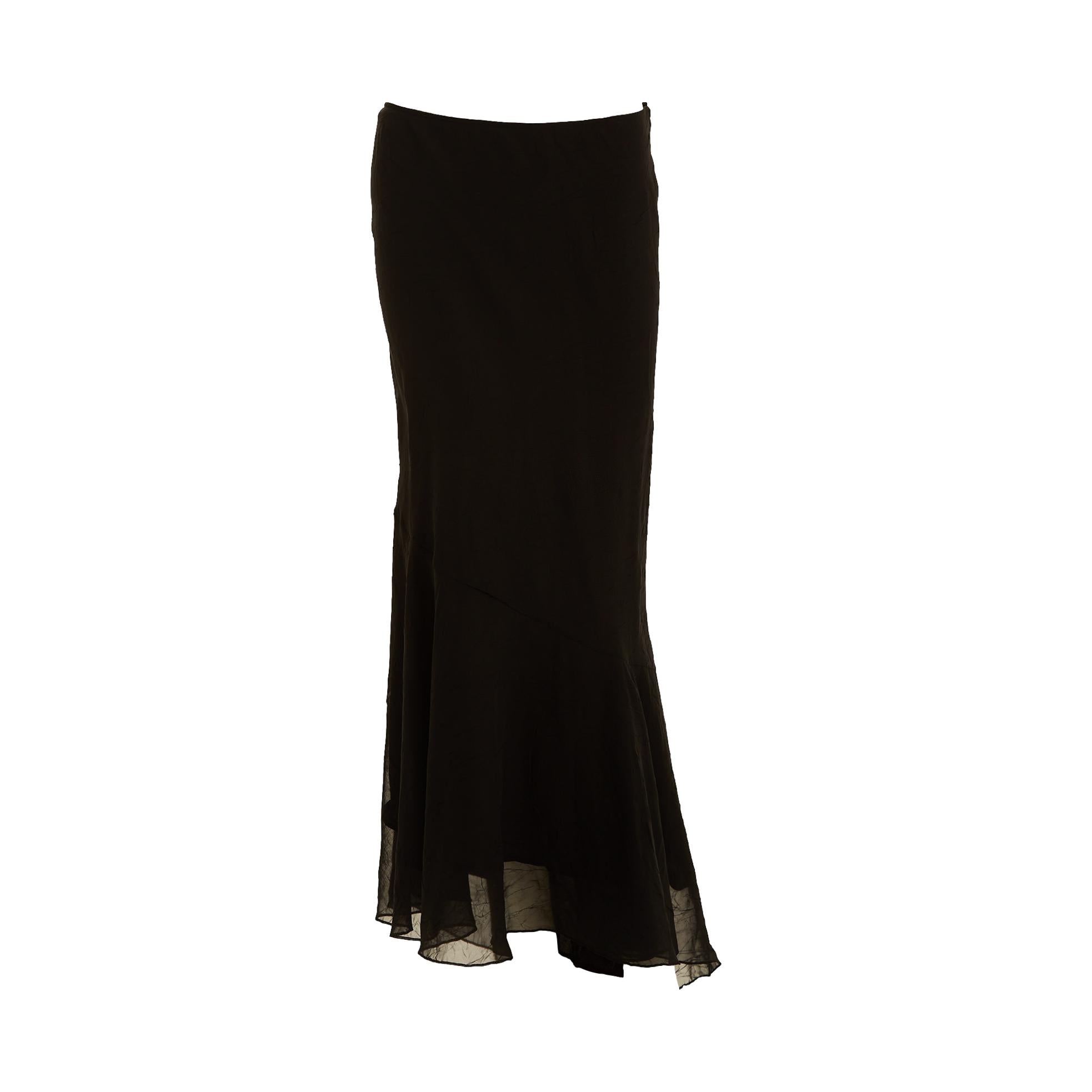 Jean Paul Gaultier Black Textured Skirt