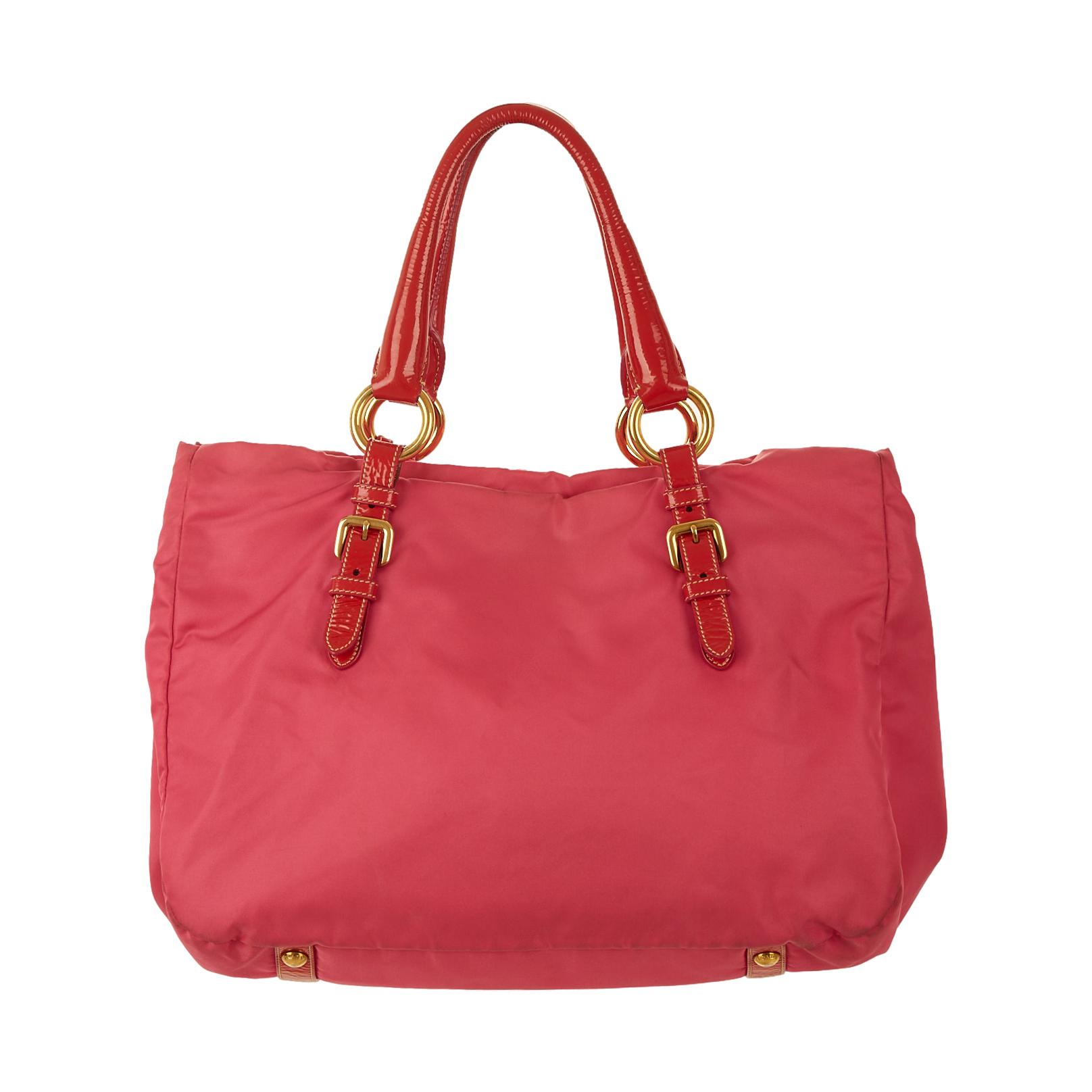 Prada Hot Pink Jeweled Jumbo Shoulder Bag – Treasures of NYC
