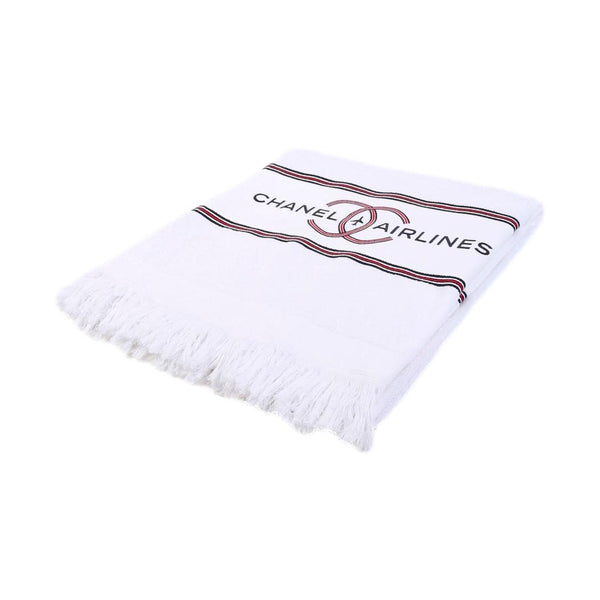 Chanel White 'Airlines' Jumbo Towel