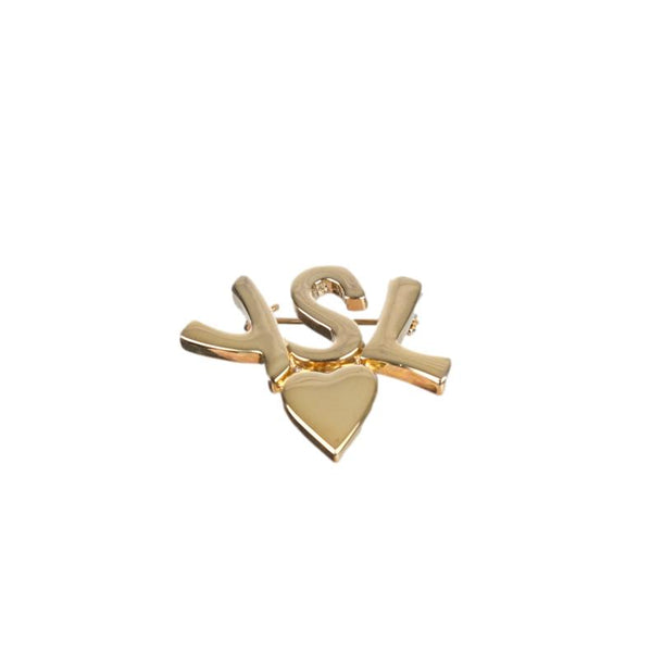 YSL Gold Logo Pin