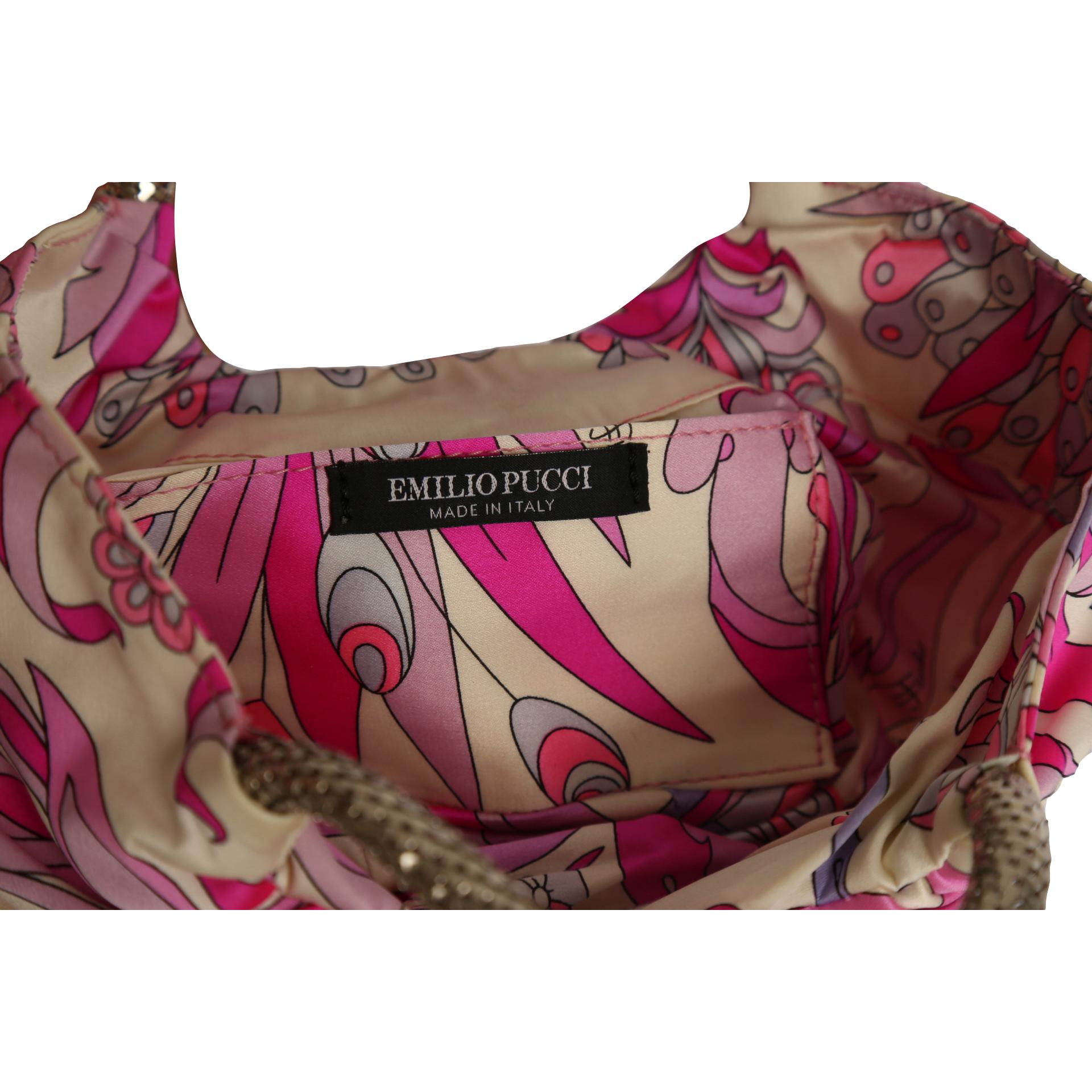 Pucci Pink Rhinestone Mini Bag