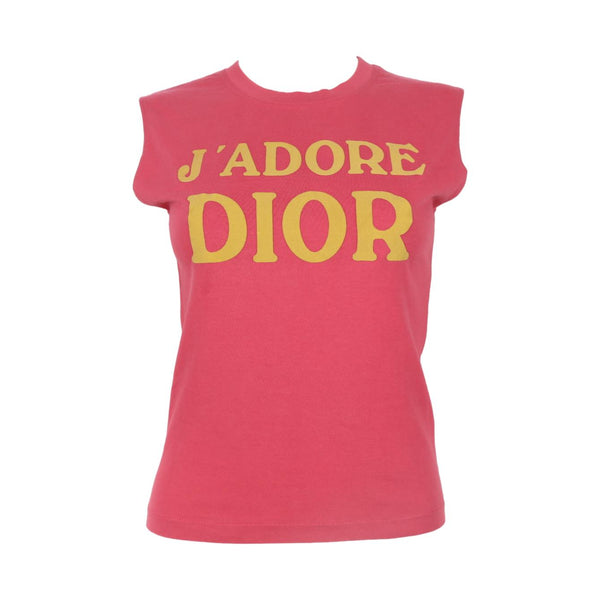 Dior J'Adore Pink Logo Tank