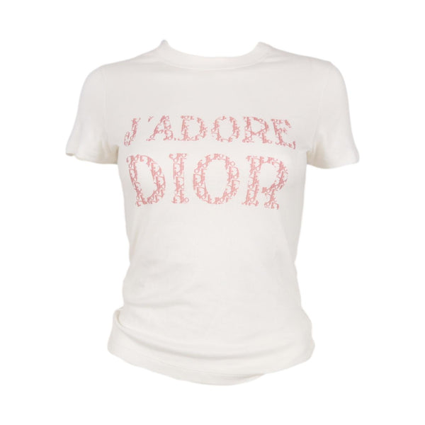 Dior J'Adore White Logo T-Shirt