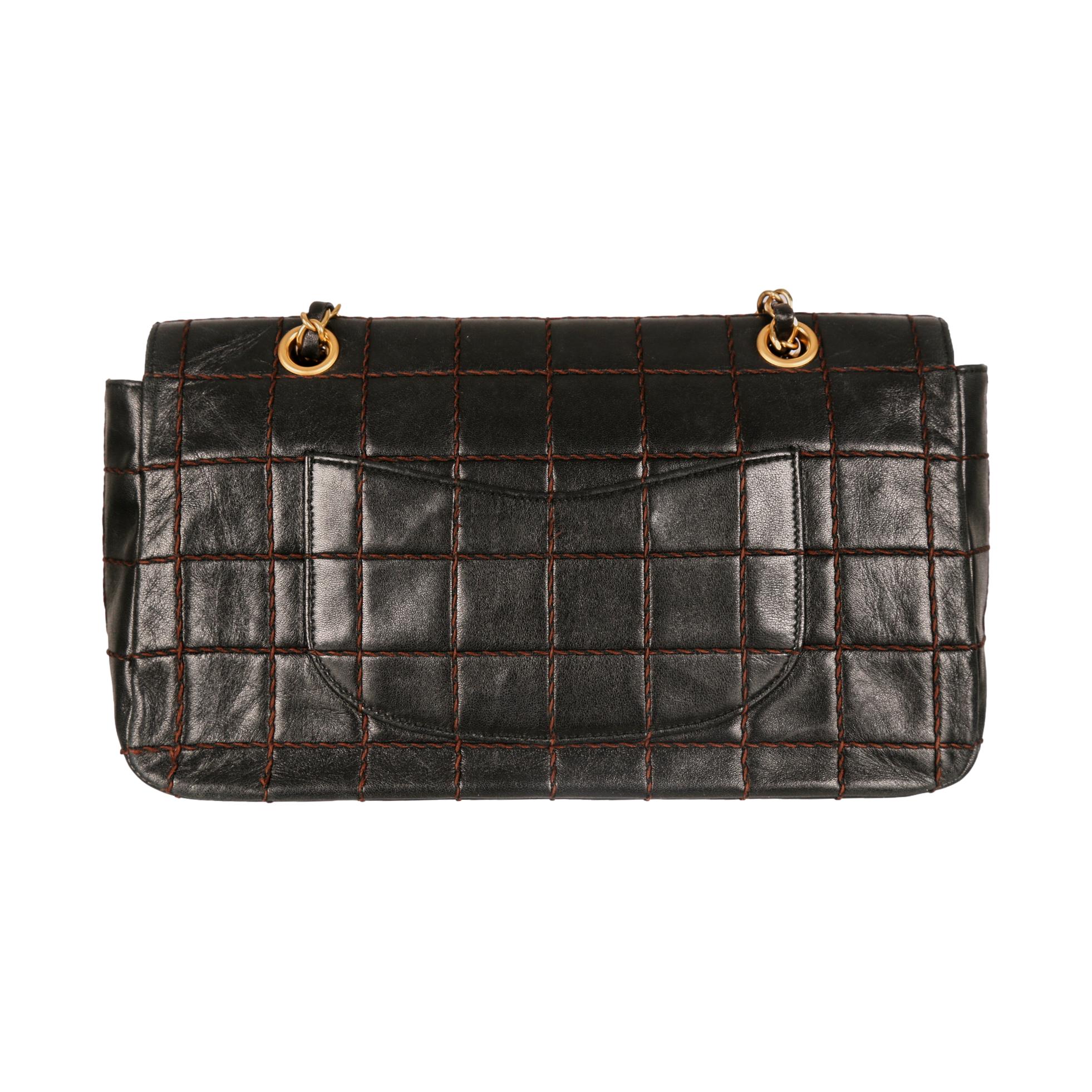 Chanel Brown Crazy Stitch Quilted Flap Bag – Treasures of NYC