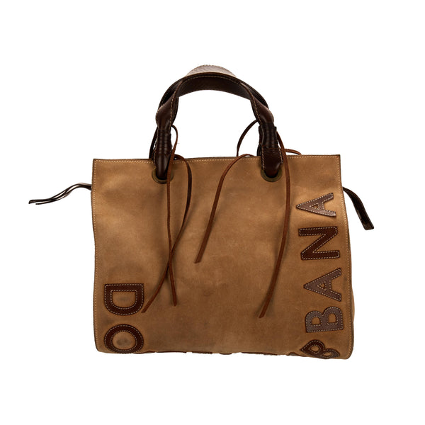 Dolce & Gabbana Brown Suede Tassel bag