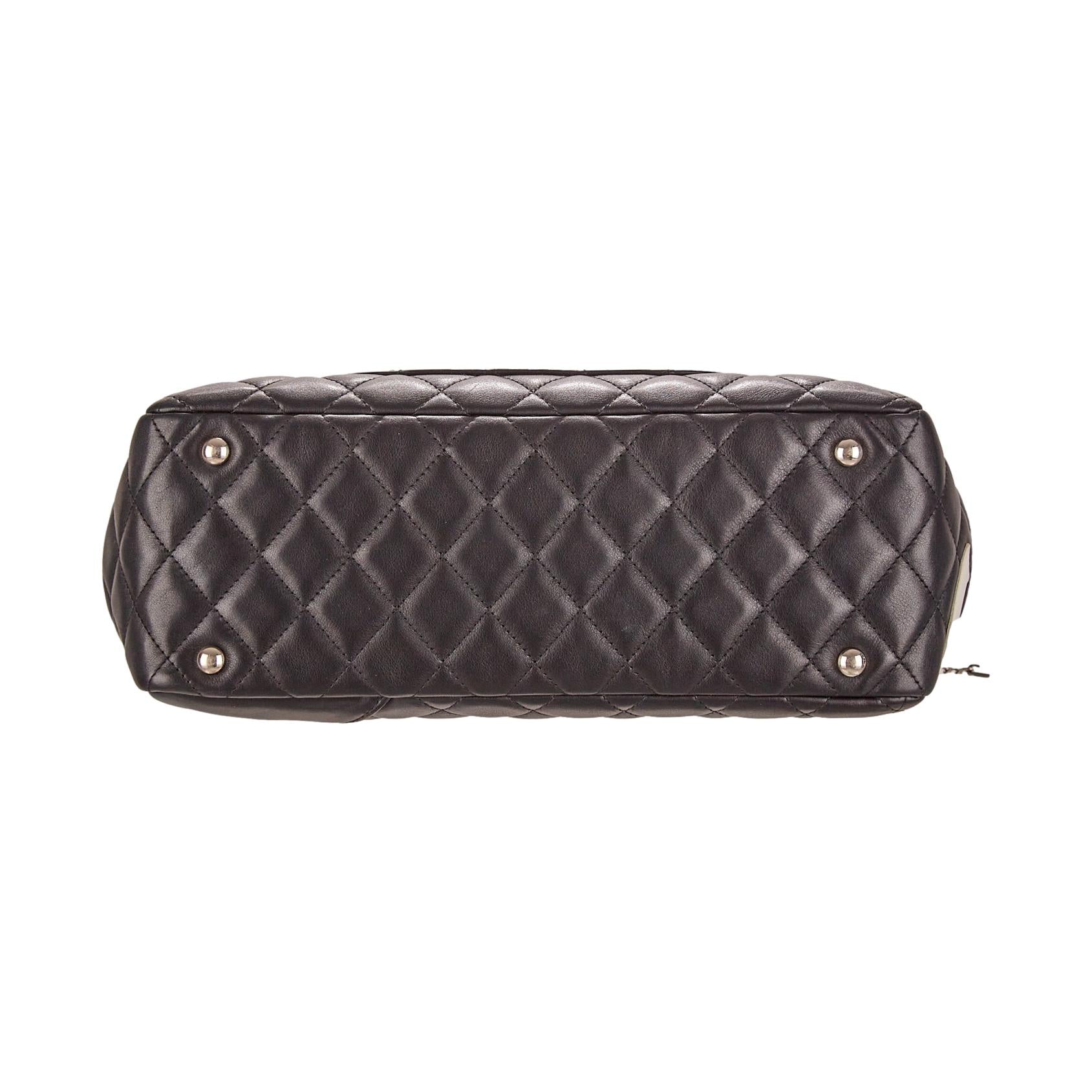 Chanel Black Cambon Quilted Bowler Bag